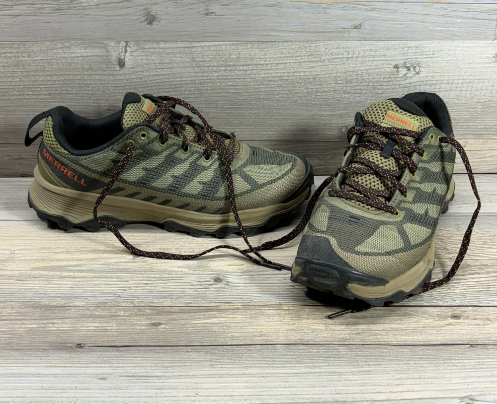 Merrell Speed Eco Trail Shoe Men's 8 Herb/Coyote Jacquard Hiking J036995